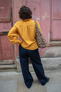 Numph Bussy Dark Denim Trousers - The Mercantile London