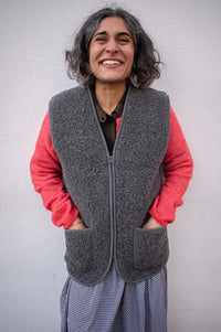 YOKO Deep Graphite Vest - The Mercantile London