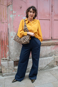 Numph Bussy Dark Denim Trousers - The Mercantile London