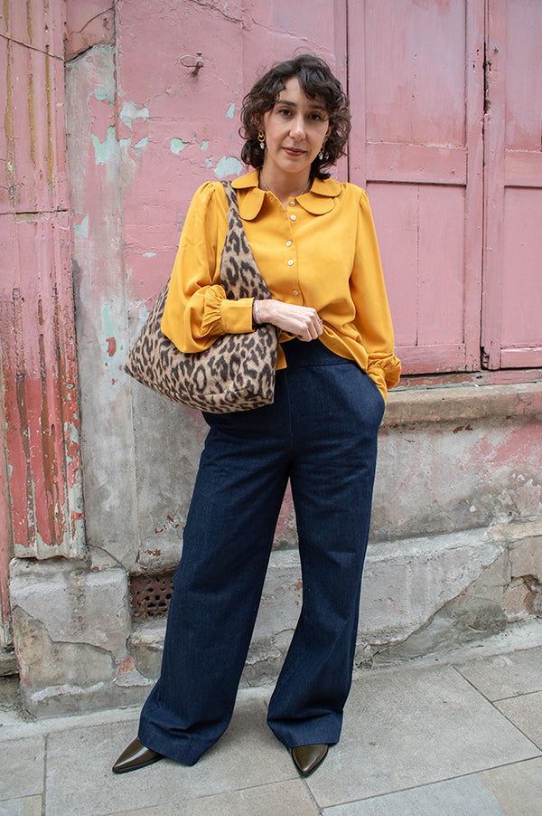 Numph Bussy Dark Denim Trousers - The Mercantile London