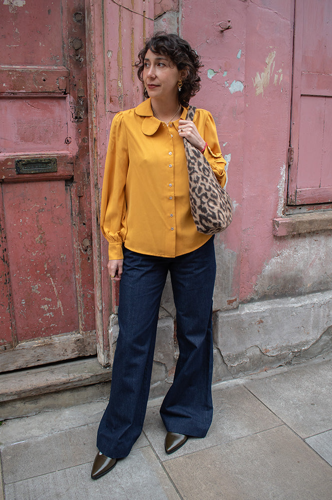 Numph Bussy Dark Denim Trousers - The Mercantile London