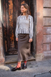 Daydress Arles Block Print Stripe Top