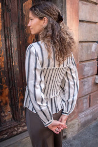 Daydress Arles Block Print Stripe Top