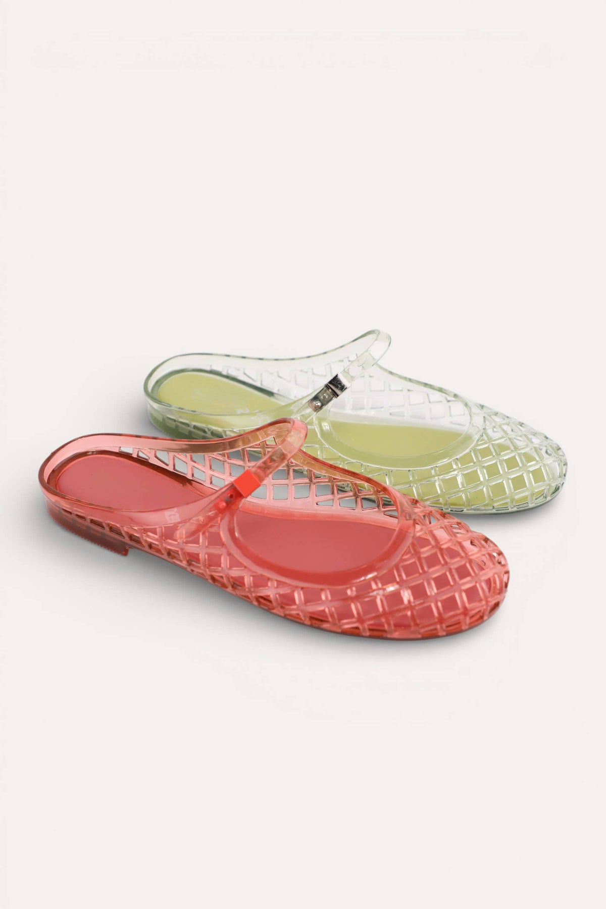 JELLYBEE-1 JELLY MARY JANE FLAT SANDAL : RED / A18 - The Mercantile London