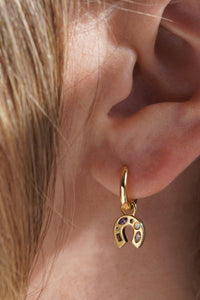 JJ Mini Lucky Charm Hoop Earrings - The Mercantile London
