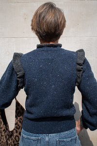 Bonté Delphine Navy Knit Jacket - The Mercantile London