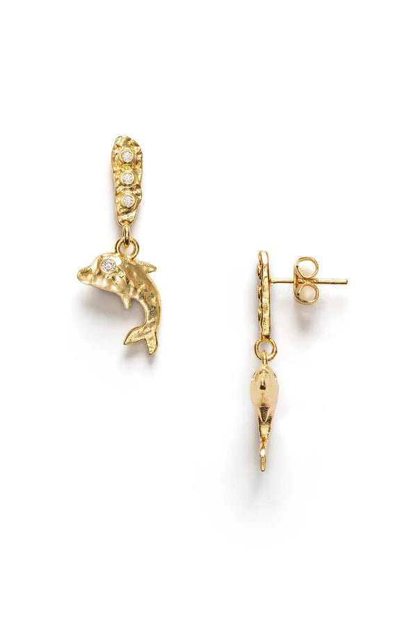 Anni Lu Delphine Gold Earrings - The Mercantile London