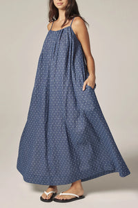 Amente Denim Polka Dots Dress