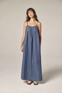 Amente Denim Polka Dots Dress