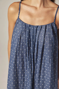 Amente Denim Polka Dots Dress