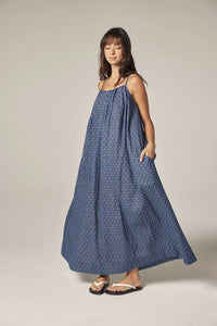 Amente Denim Polka Dots Dress