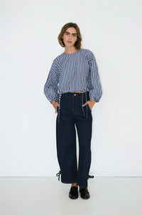 The Tiny Big Sister Lace Cutlines Denim Jeans - The Mercantile London