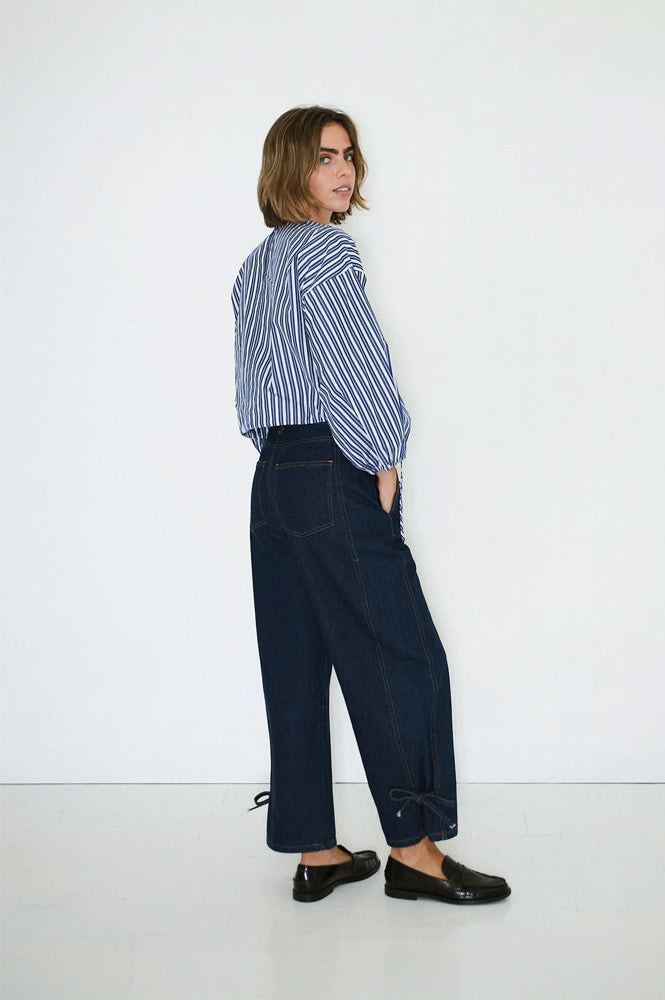 The Tiny Big Sister Lace Cutlines Denim Jeans - The Mercantile London