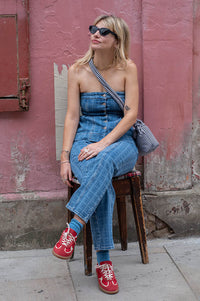 Damson Madder Eloise Laser Stripe Top - The Mercantile London