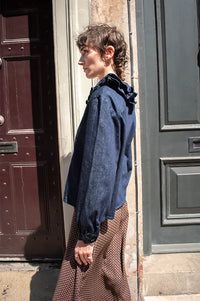 Des Petite Hauts Louizianne Dark Denim Shirt