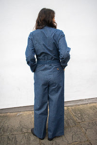FRNCH Calmlie Navy Blue Jumpsuit - The Mercantile London