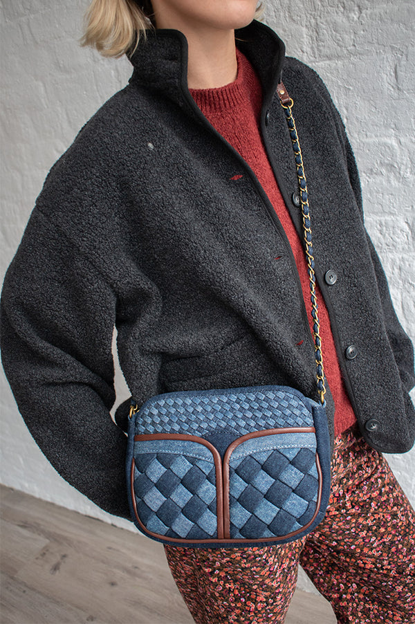 Sessùn Divine Braided Denim Bag - The Mercantile London