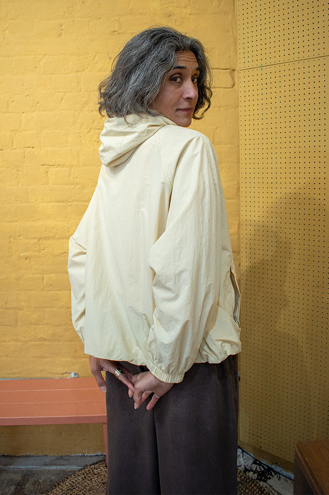Suncoo Derek Cream Windbreaker Jacket - The Mercantile London