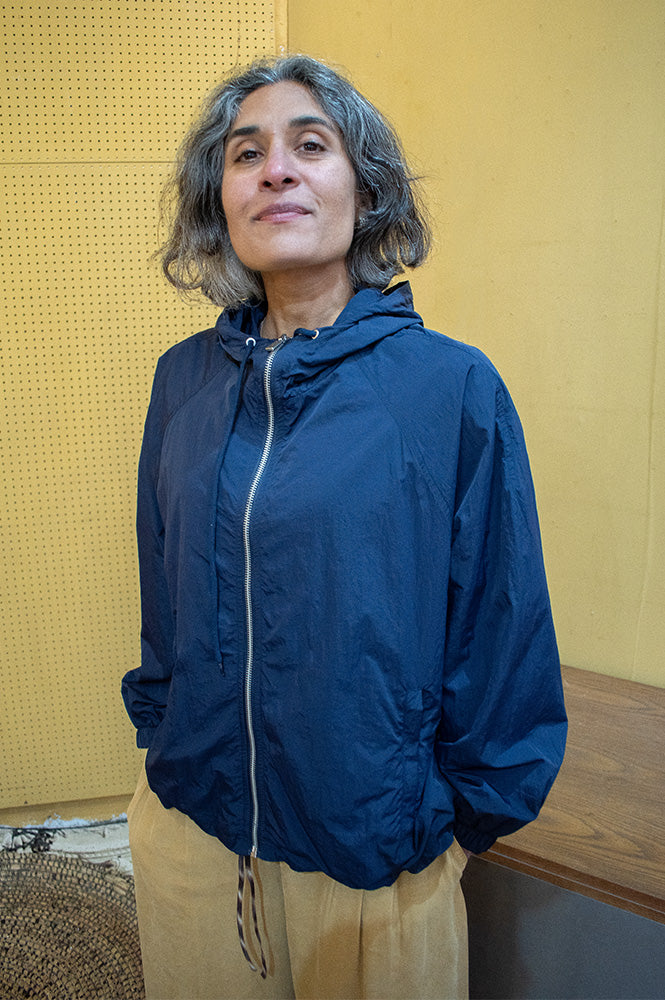 Suncoo Derek Blue Night Windbreaker Jacket - The Mercantile London