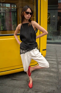Diarte Dimas Wrinkle Black Top