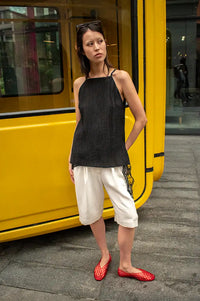 Diarte Dimas Wrinkle Black Top
