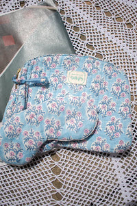 Dilli Grey Lavender & Pink Floral Eye Mask