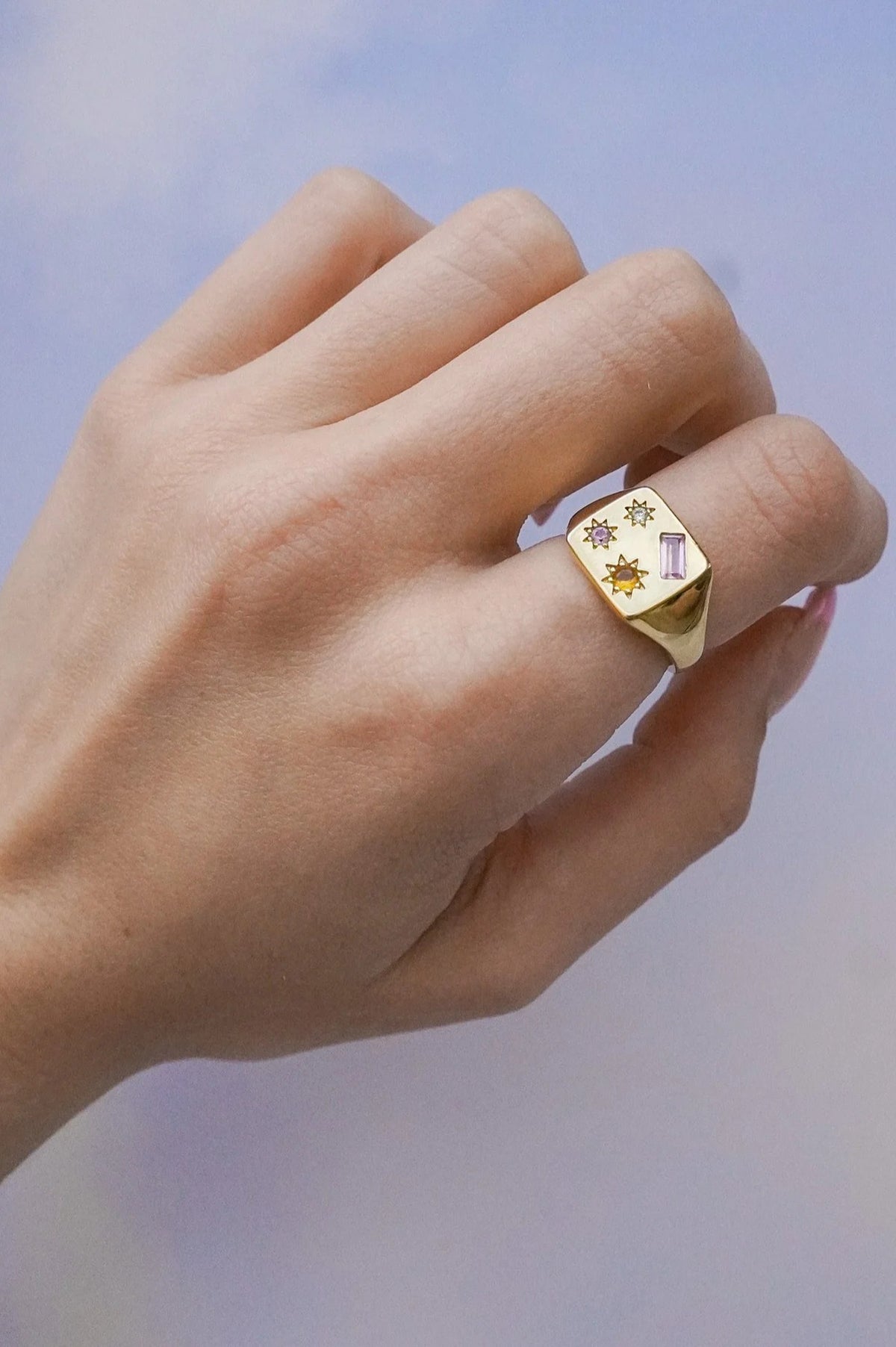 JJ Disco Signet Ring - The Mercantile London