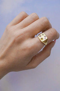 JJ Disco Signet Ring - The Mercantile London