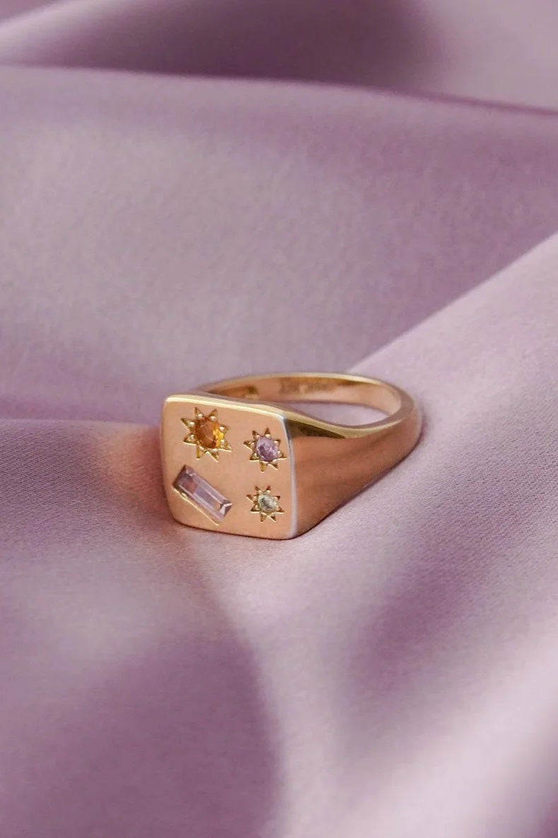 JJ Disco Signet Ring - The Mercantile London