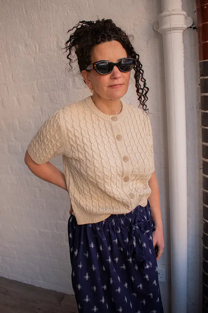 My Essential Wardrobe Diva Rice Knitted Cardigan - The Mercantile London