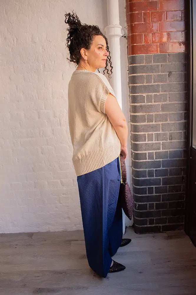 My Essential Wardrobe Diva Rice Knitted Vest - The Mercantile London