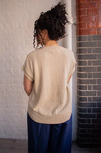 My Essential Wardrobe Diva Rice Knitted Vest - The Mercantile London