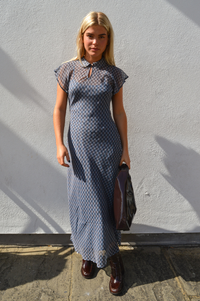 Damson Madder Hudson Blue Willow Gingham Dress