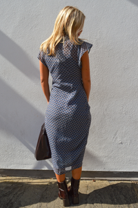 Damson Madder Hudson Blue Willow Gingham Dress