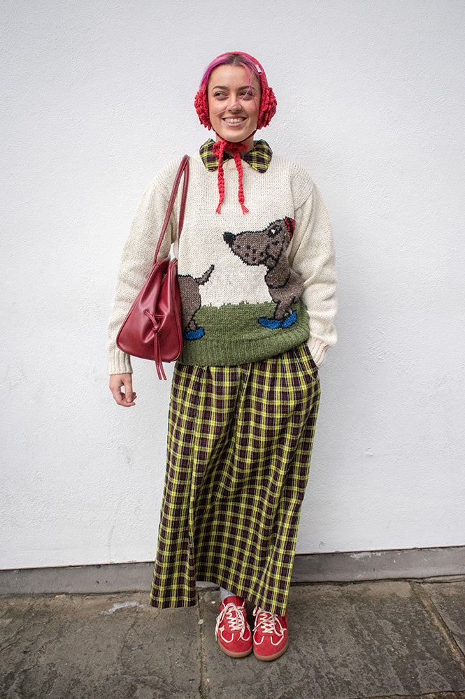 Damson Madder Hazel Yellow Check Midi Dress - The Mercantile London