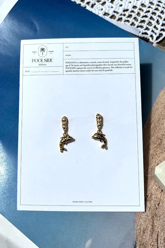 Anni Lu Delphine Gold Earrings