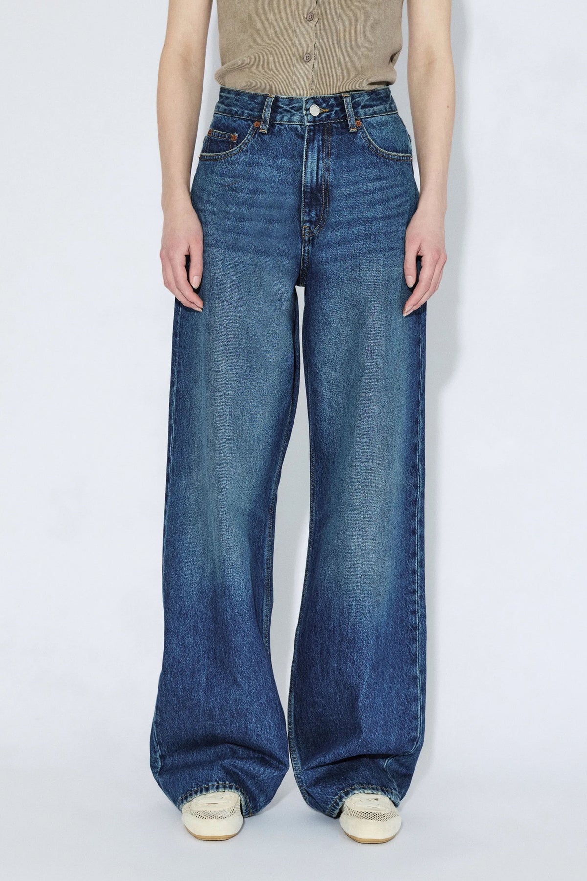 Dr Denim Donna High Relaxed Dark Fade Vintage Jeans - The Mercantile London