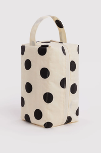 Baggu Cream & Black Polka Dot Dopp Kit