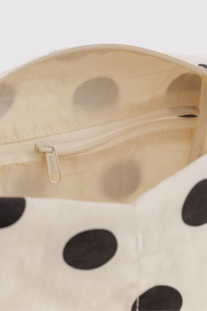 Baggu Cream & Black Polka Dot Dopp Kit