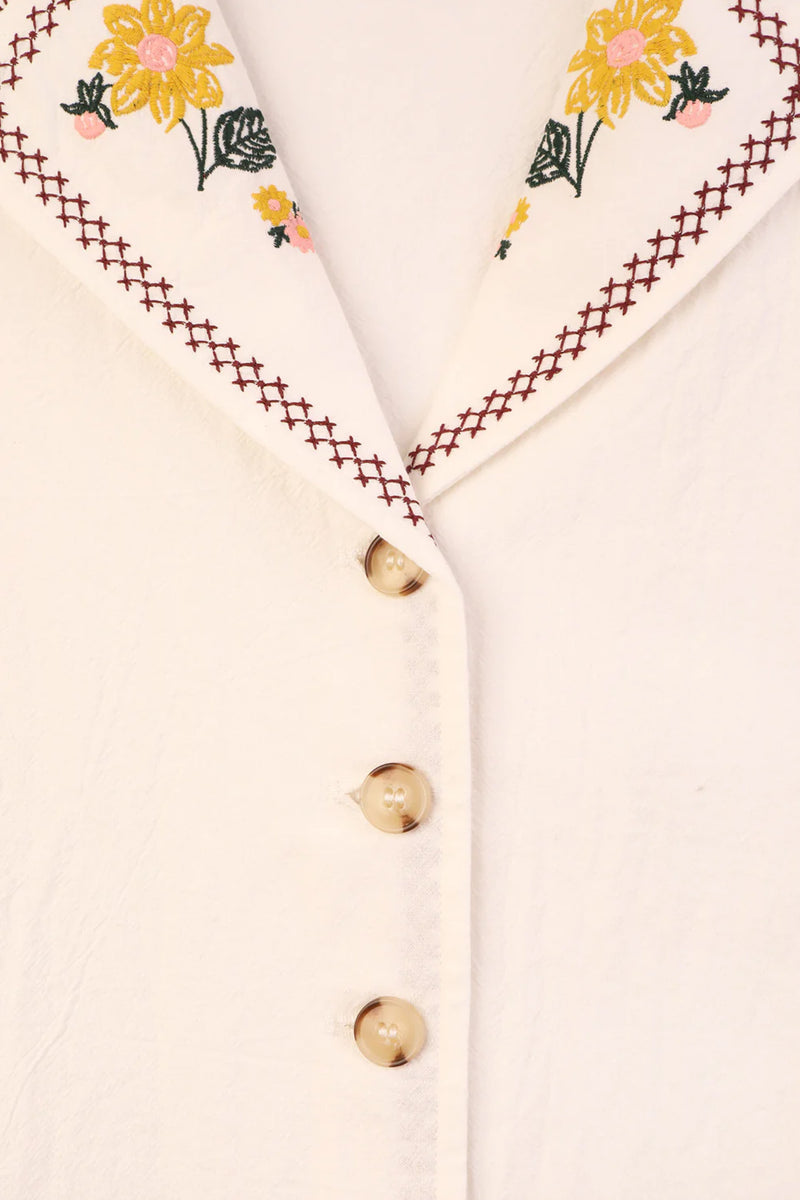 Meadows Penstemon Embroidered Shirt - The Mercantile London