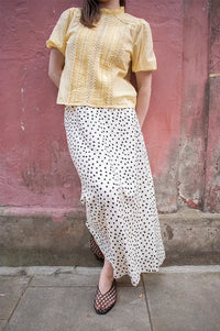 Garance Colombe Ecru Polka Dot Skirt - The Mercantile London