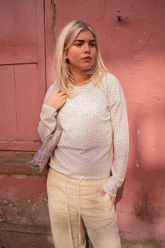 Fransa Malen Polka Dot Pullover - The Mercantile London