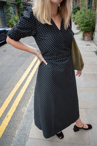 Nué Notes Vilinus Black Spot Dress - The Mercantile London