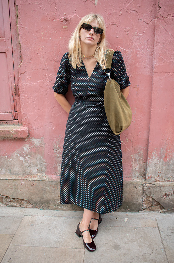 Nué Notes Vilinus Black Spot Dress - The Mercantile London