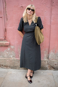 Nué Notes Vilinus Black Spot Dress - The Mercantile London