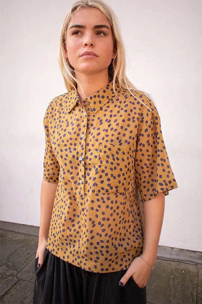 Hod Caroline Honey Polka Dot Shirt - The Mercantile London