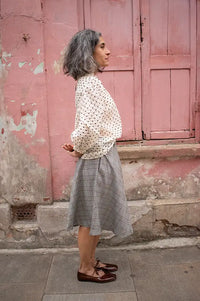 Numph Jannet Pristine Flower Dotted Blouse