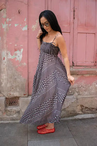 Damson Madder Nani Brown Polka Dot Dress