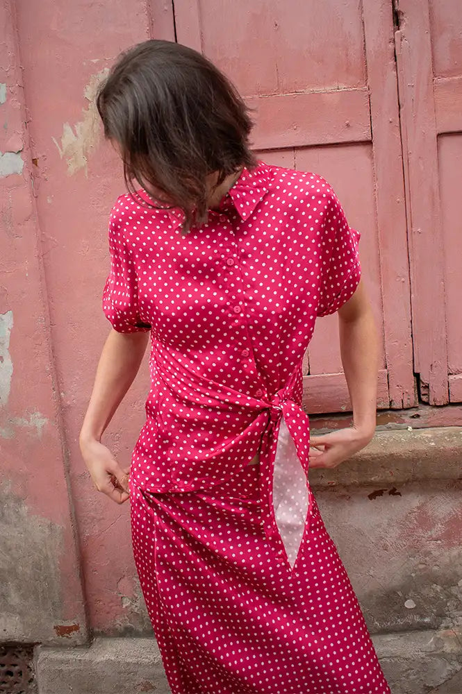 An'ge Kaviny Dotted Strawberry Blouse - The Mercantile London