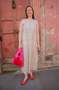 Garance Camelia Ecru Polka Dot Dress - The Mercantile London